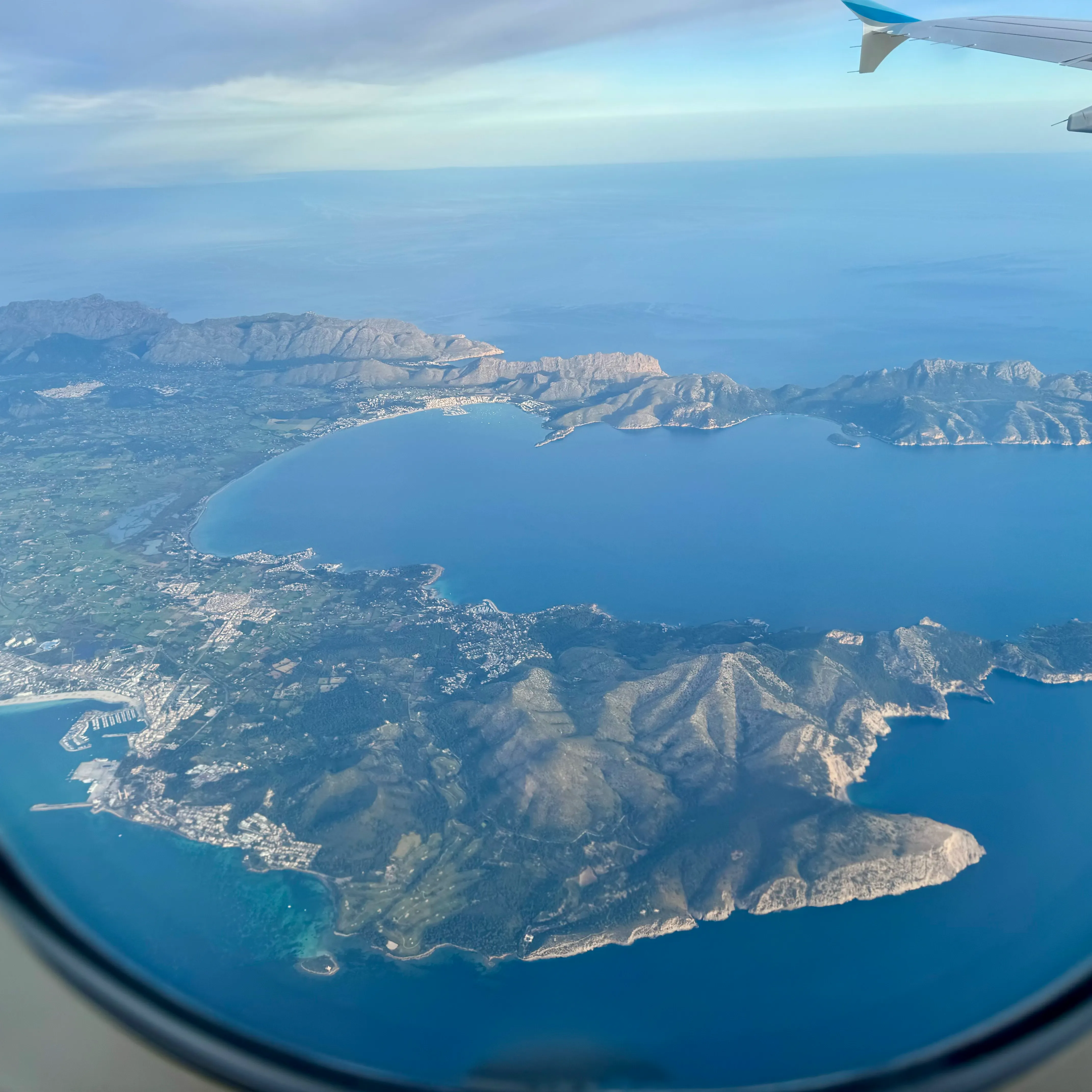 Abschieds Bild vom Flugzeug aus